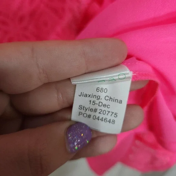 Lilly Pulitzer Womens Dress Jennilee Trellis Lace Barbie Pink Mini Fit Flare S - Picture 9 of 12